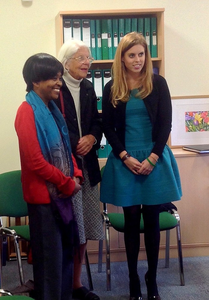 Valerie with Dyslexia charity founder, Helen Arkell and HRH Princess Beatrice of York